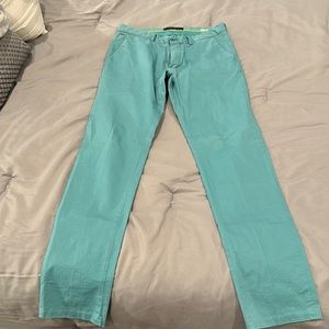 Scotch & Soda teal slim pants. 32/L 32z new, never worn, no tags
